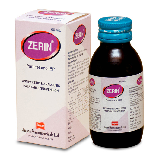 Zerin 120 mg/5 ml Oral Suspension