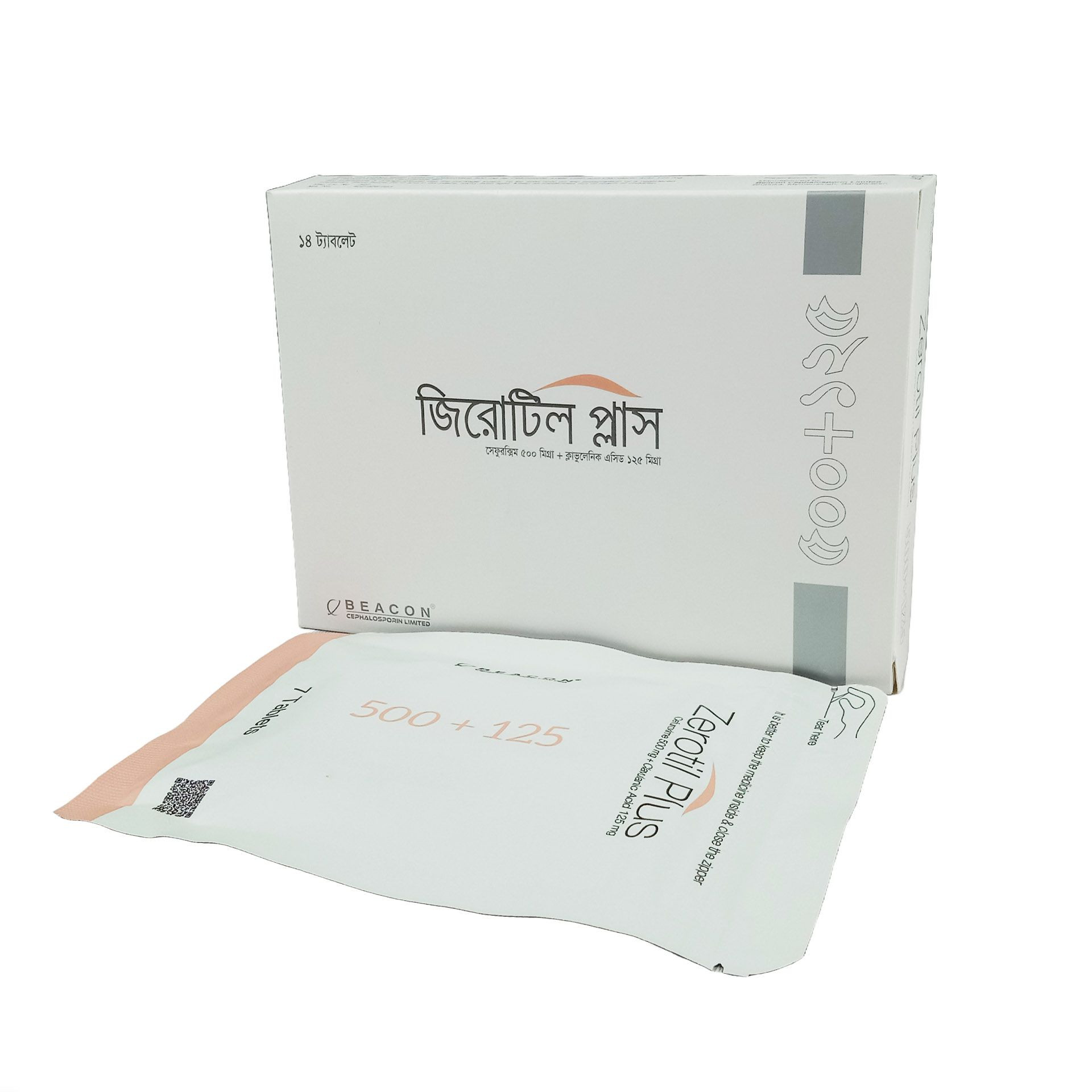 Zerotil Plus 500 mg+125 mg Tablet