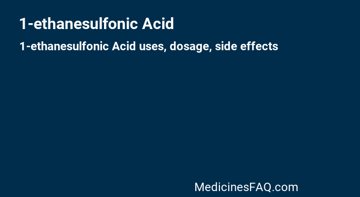 1-ethanesulfonic Acid