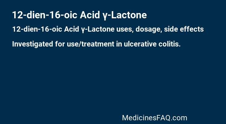 12-dien-16-oic Acid γ-Lactone