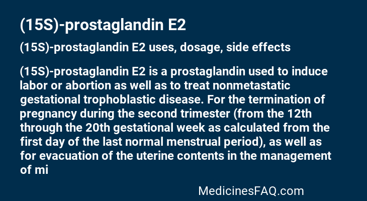 (15S)-prostaglandin E2