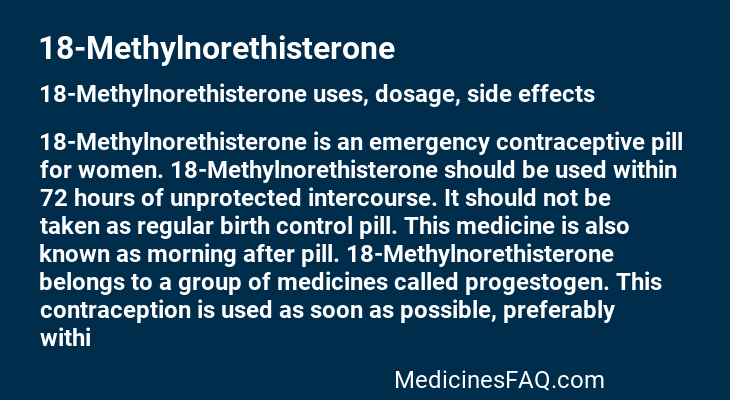 18-Methylnorethisterone