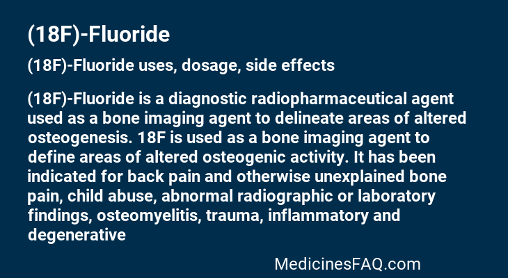(18F)-Fluoride