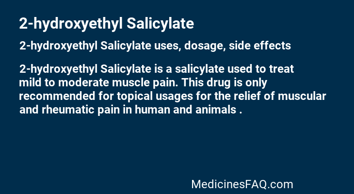 2-hydroxyethyl Salicylate
