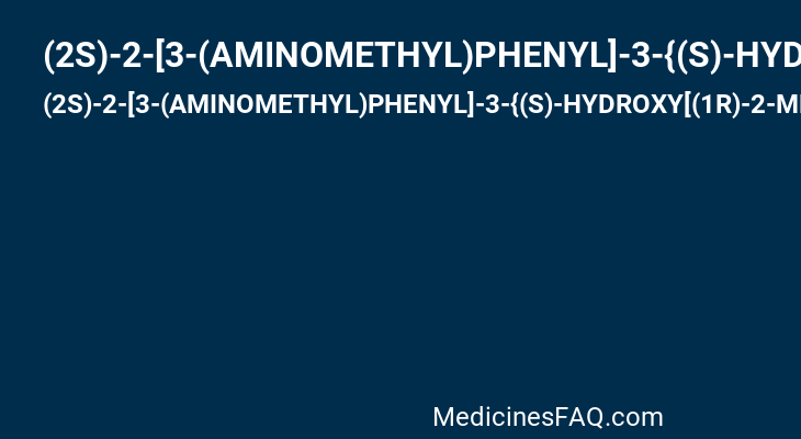 (2S)-2-[3-(AMINOMETHYL)PHENYL]-3-{(S)-HYDROXY[(1R)-2-METHYL-1-{[(2-PHENYLETHYL)SULFONYL]AMINO}PROPYL]PHOSPHORYL}PROPANOIC ACID
