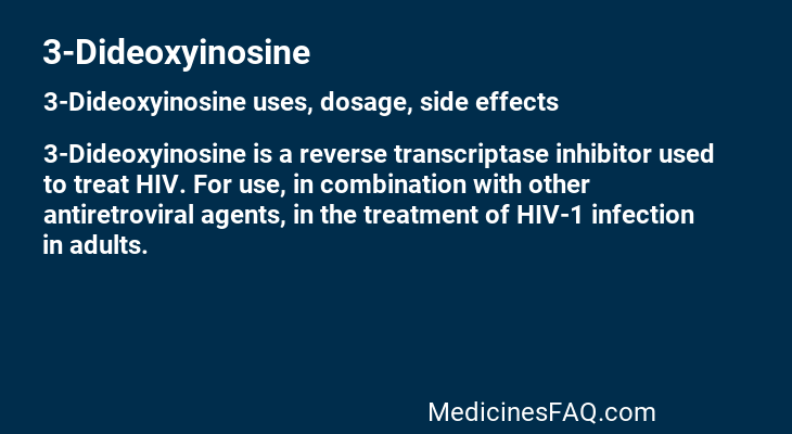 3-Dideoxyinosine