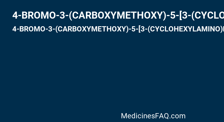 4-BROMO-3-(CARBOXYMETHOXY)-5-[3-(CYCLOHEXYLAMINO)PHENYL]THIOPHENE-2-CARBOXYLIC ACID