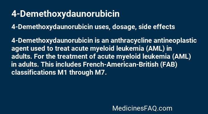 4-Demethoxydaunorubicin
