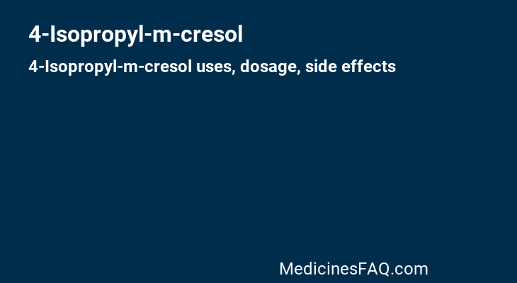 4-Isopropyl-m-cresol