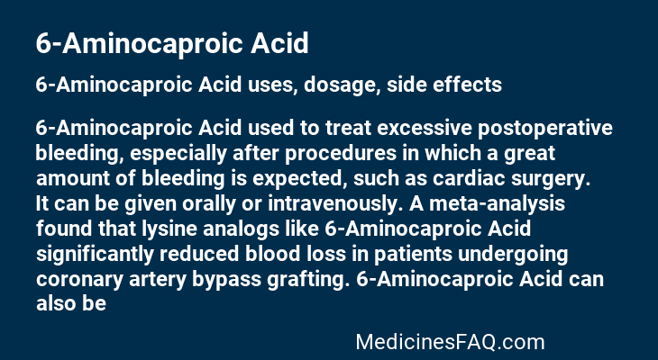 6-Aminocaproic Acid