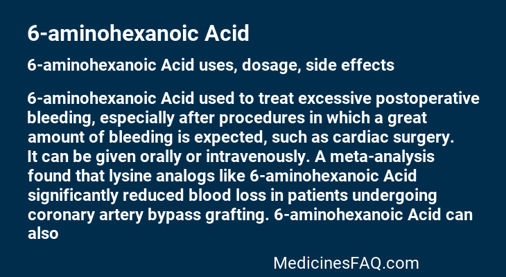6-aminohexanoic Acid