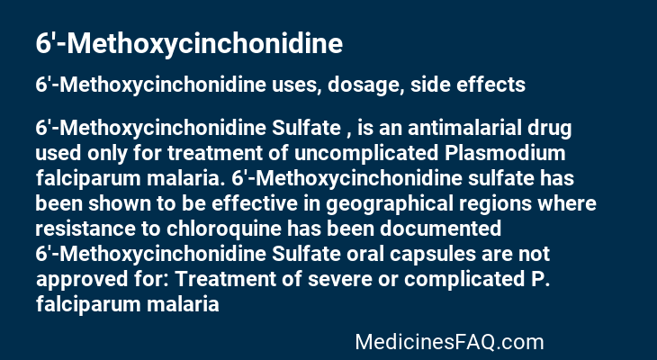 6'-Methoxycinchonidine