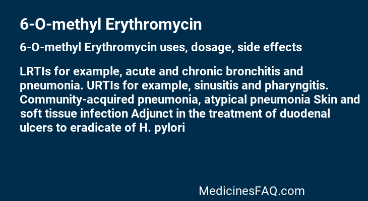 6-O-methyl Erythromycin
