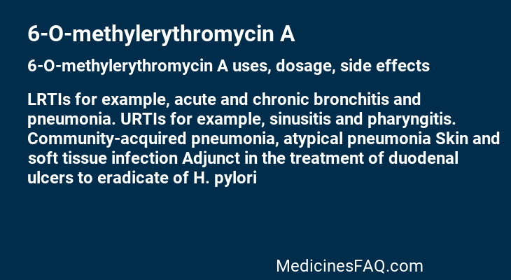 6-O-methylerythromycin A