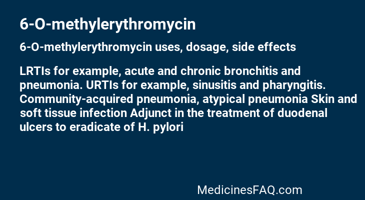6-O-methylerythromycin