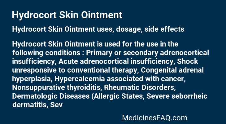 Hydrocort Skin Ointment