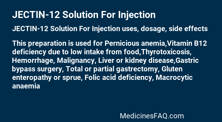 JECTIN-12 Solution For Injection
