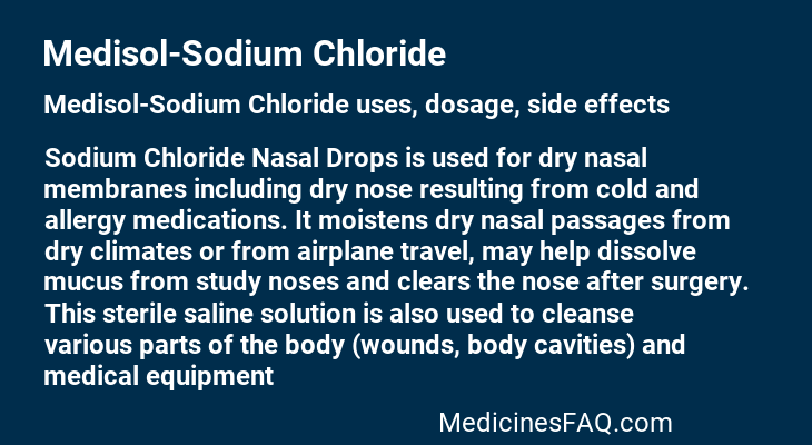 Medisol-Sodium Chloride
