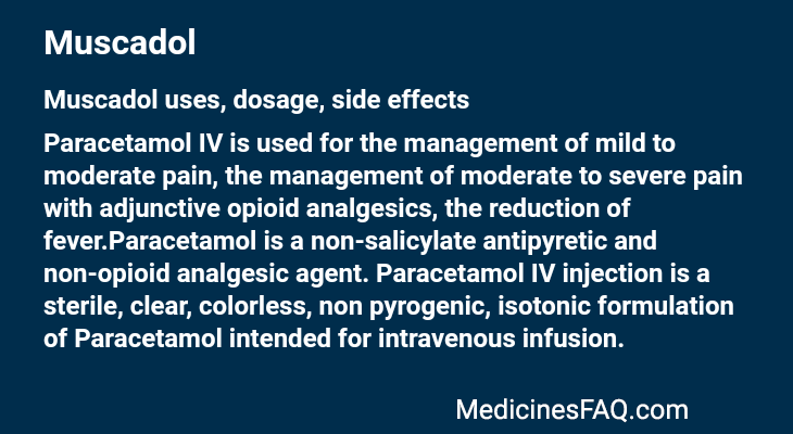 Muscadol: Uses, Dosage, Side Effects, Food Interaction & FAQ
