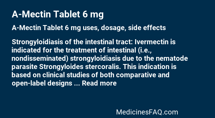 A-Mectin Tablet 6 mg
