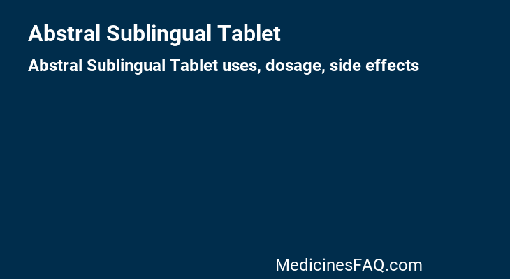 Abstral Sublingual Tablet