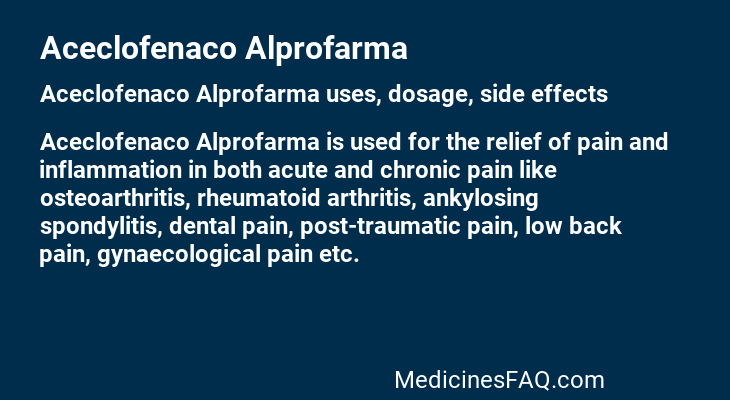 Aceclofenaco Alprofarma