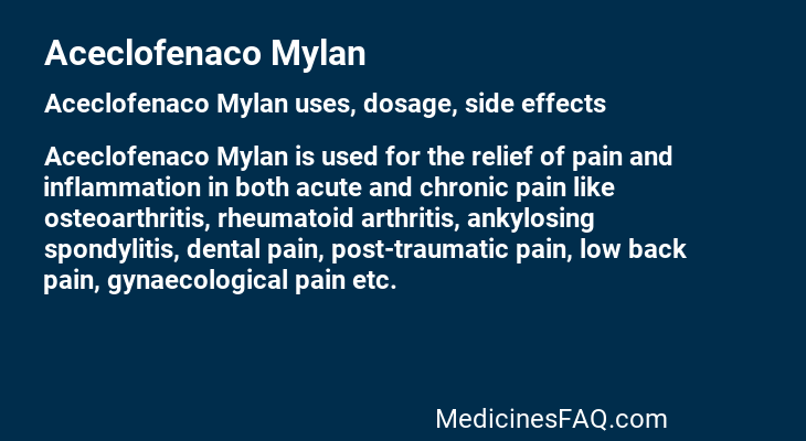 Aceclofenaco Mylan