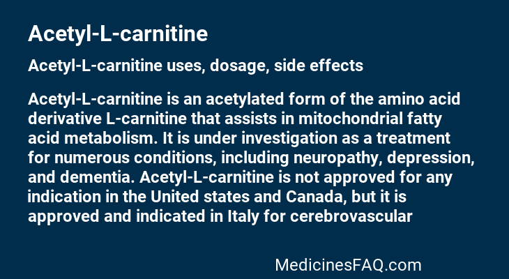 Acetyl-L-carnitine