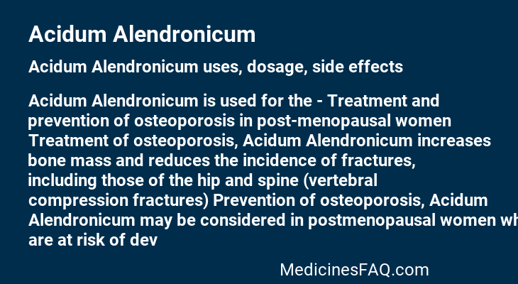 Acidum Alendronicum