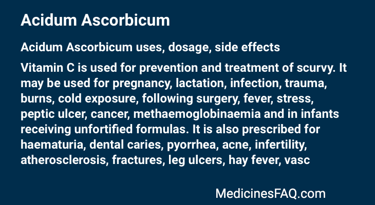 Acidum Ascorbicum