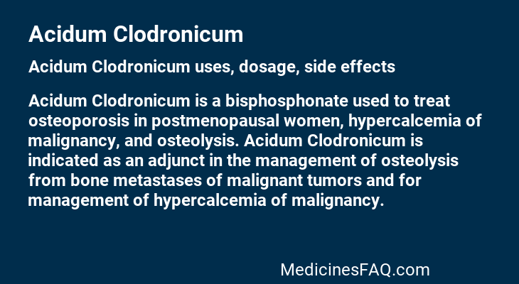 Acidum Clodronicum