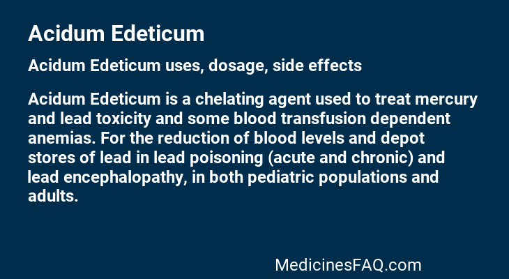 Acidum Edeticum