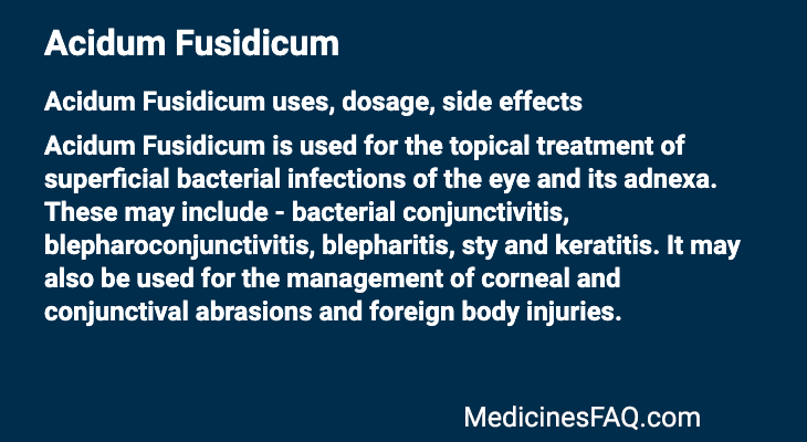 Acidum Fusidicum