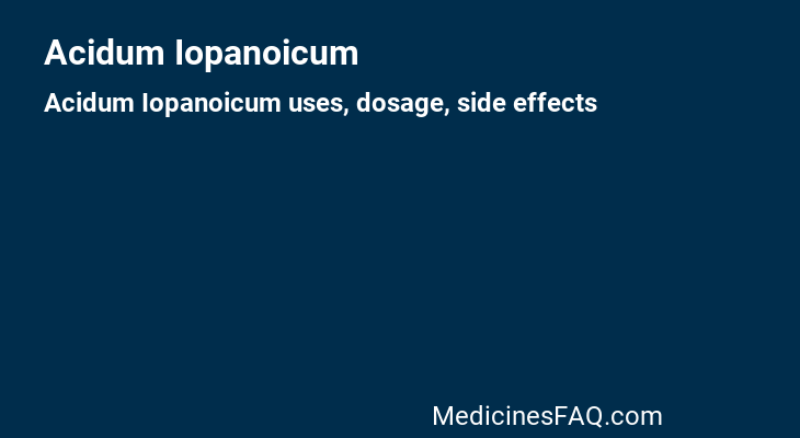 Acidum Iopanoicum