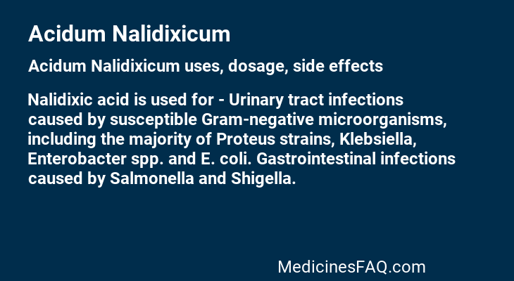 Acidum Nalidixicum