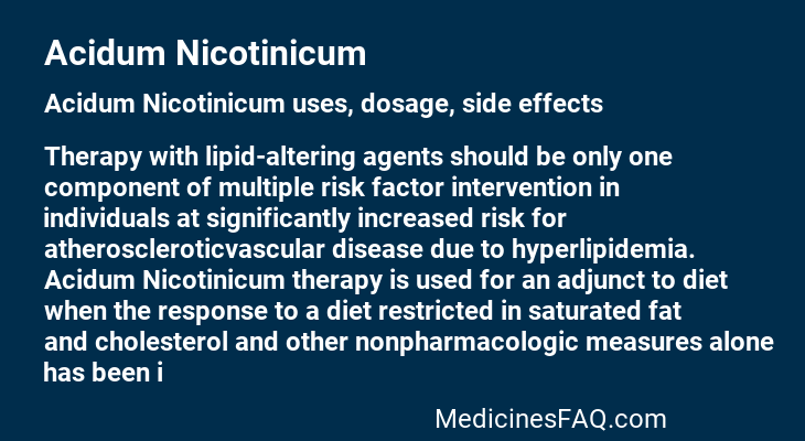 Acidum Nicotinicum