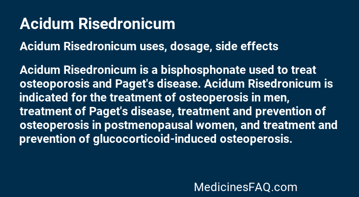 Acidum Risedronicum
