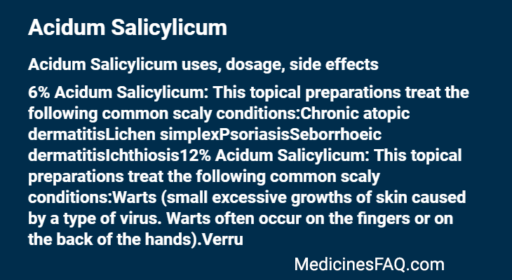 Acidum Salicylicum