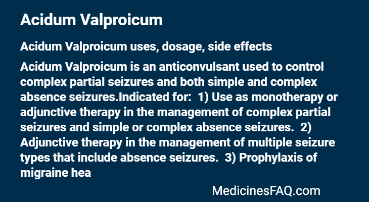 Acidum Valproicum