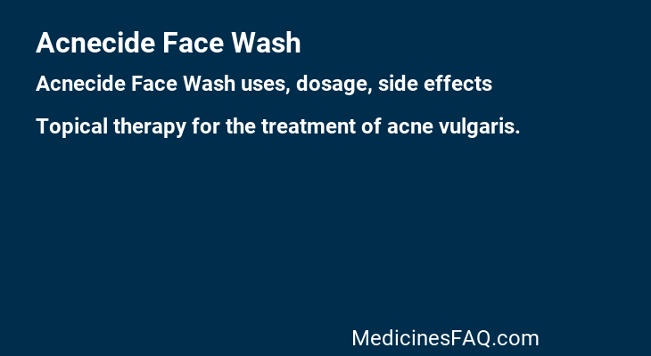 Acnecide Face Wash