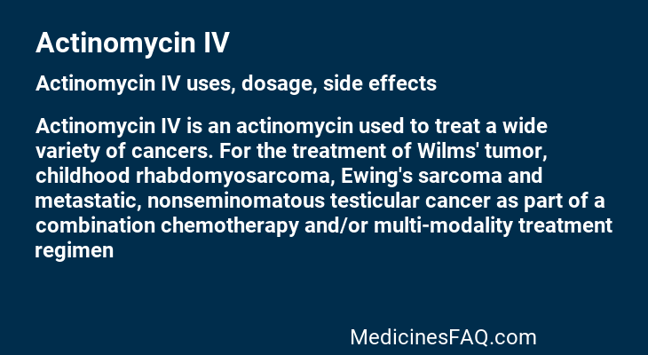 Actinomycin IV