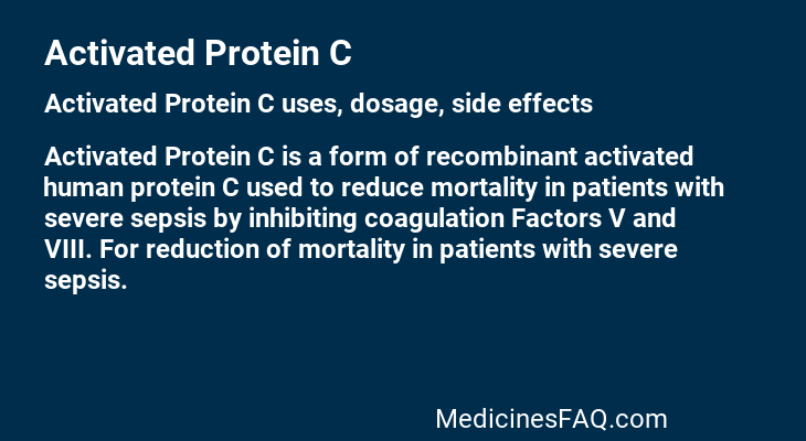 Activated Protein C