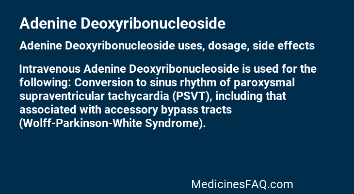 Adenine Deoxyribonucleoside