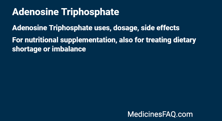 Adenosine Triphosphate
