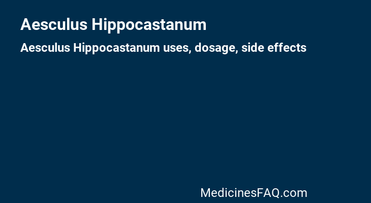 Aesculus Hippocastanum