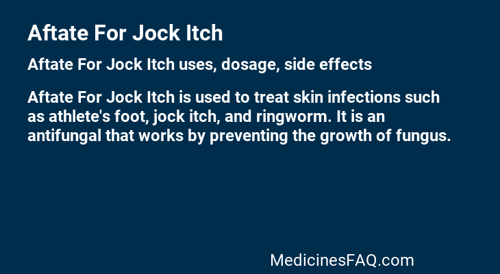 Aftate For Jock Itch