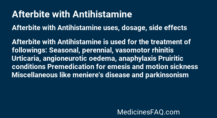 Afterbite with Antihistamine
