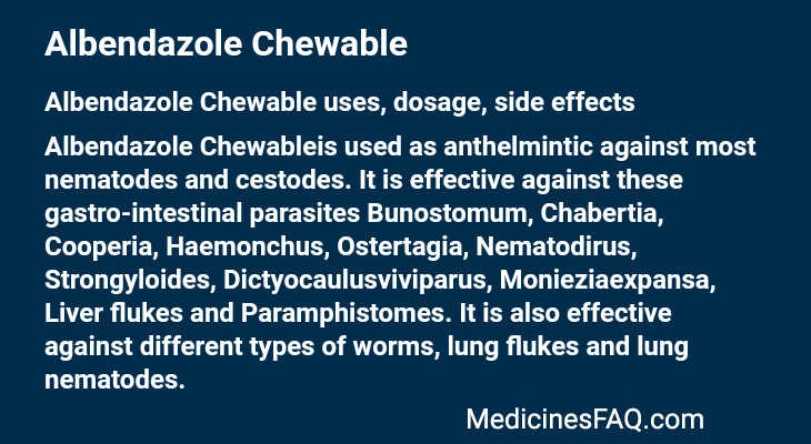 Albendazole Chewable