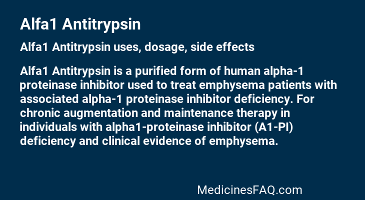 Alfa1 Antitrypsin