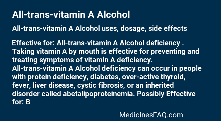 All-trans-vitamin A Alcohol